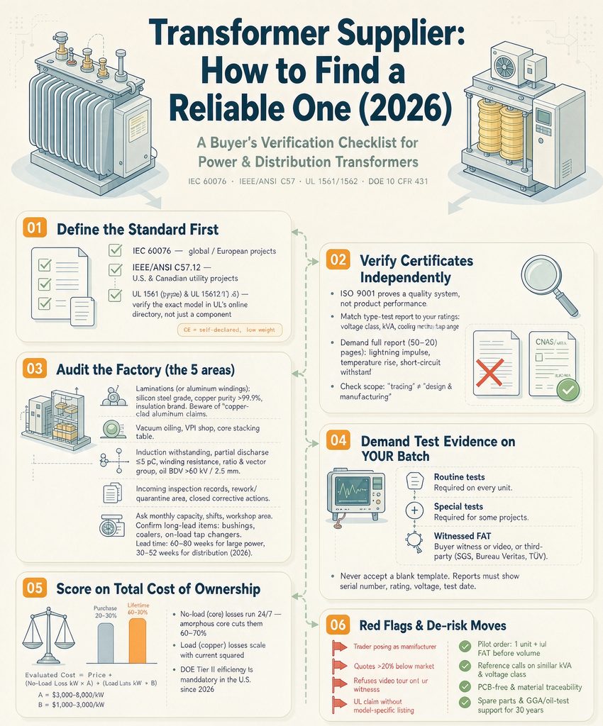 Transformer Supplier: How to Find a Reliable One