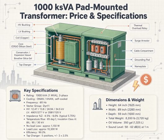 1000 kVA Pad Mounted Transformer