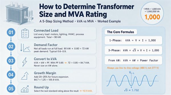 How to Determine Transformer Size and MVA Rating