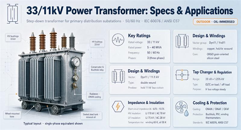 33 11kv power transformer