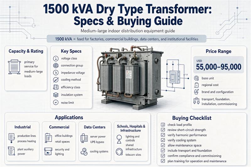 1500 kVA Dry Type Transformer
