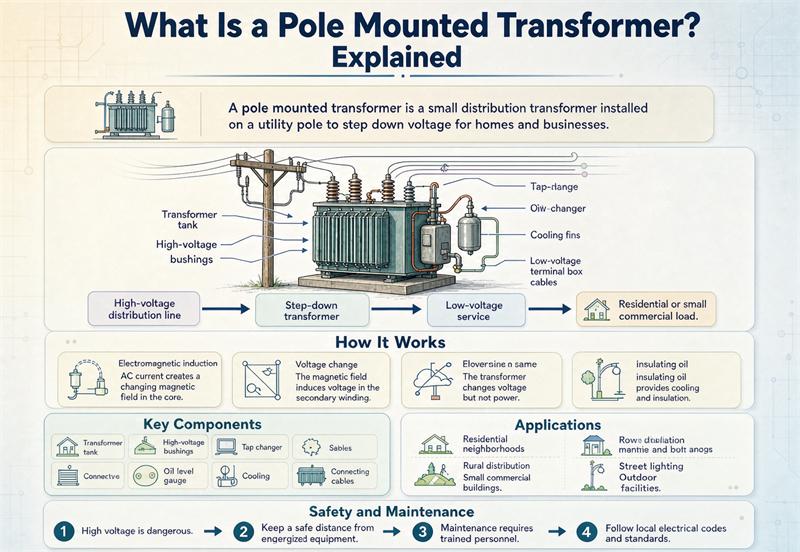 What Is a Pole Mounted Transformer