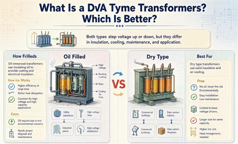Oil Filled vs Dry Type Transformers