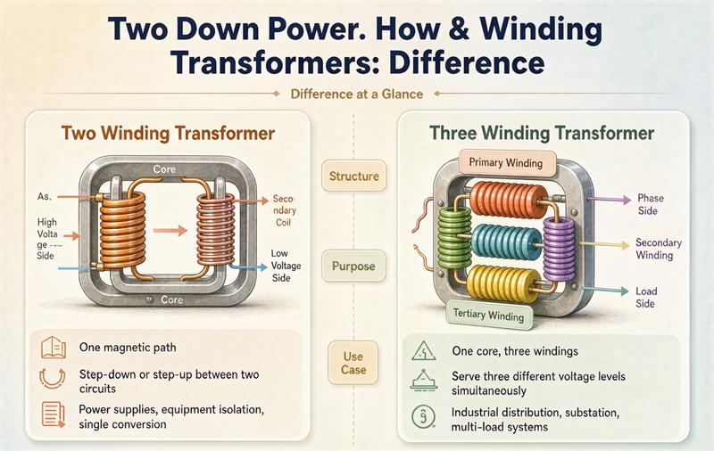 Two-Winding vs Three-Winding Transformers