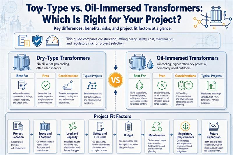 Dry-Type vs. Oil-Immersed Transformers