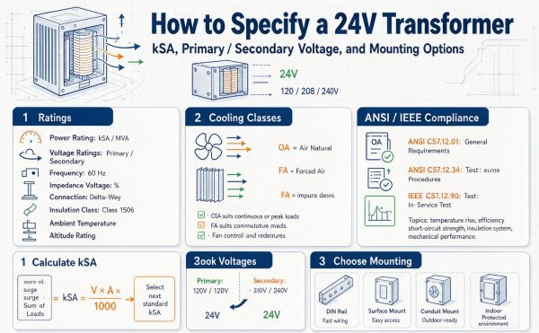 How to Specify a 24V Transformer
