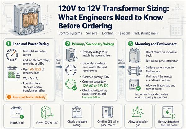 120V to 12V Transformer Sizing