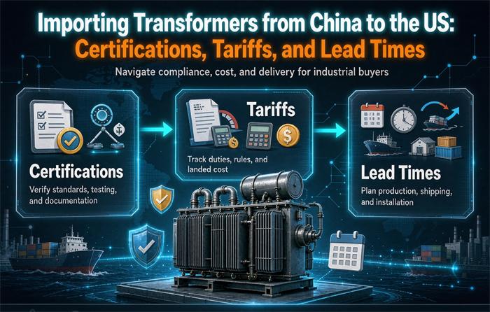 Importing Transformers from China to the US