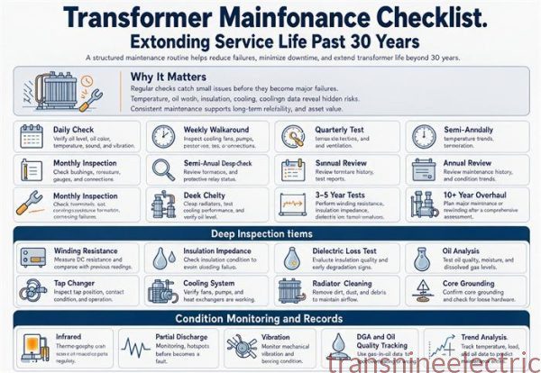 Transformer Maintenance Checklist